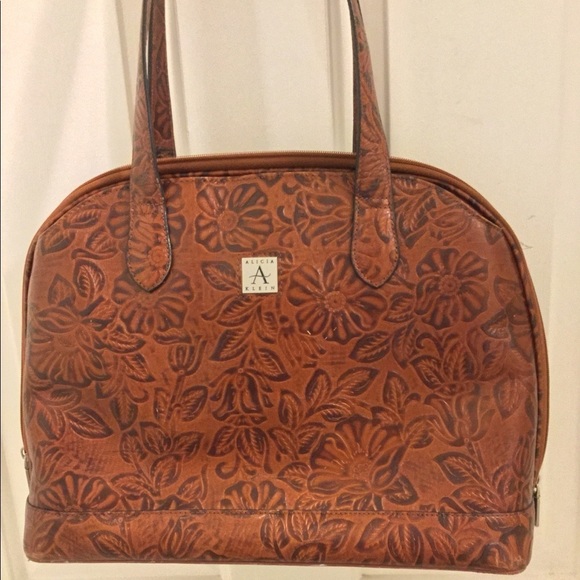 Alicia Klein Embossed Handbag - Picture 1 of 8
